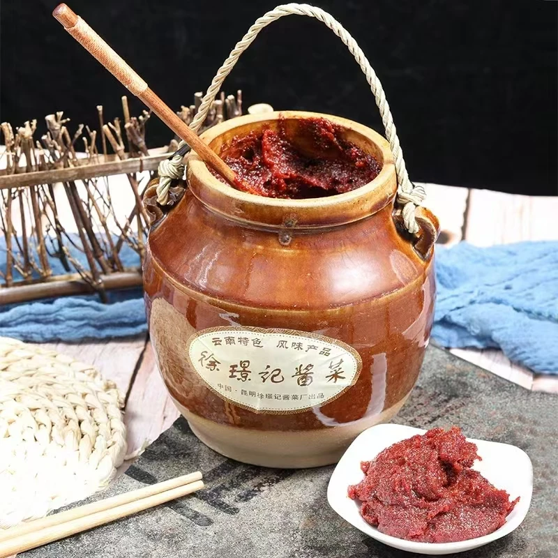云南特产非遗传承香辣酱老酱小锅米线酱