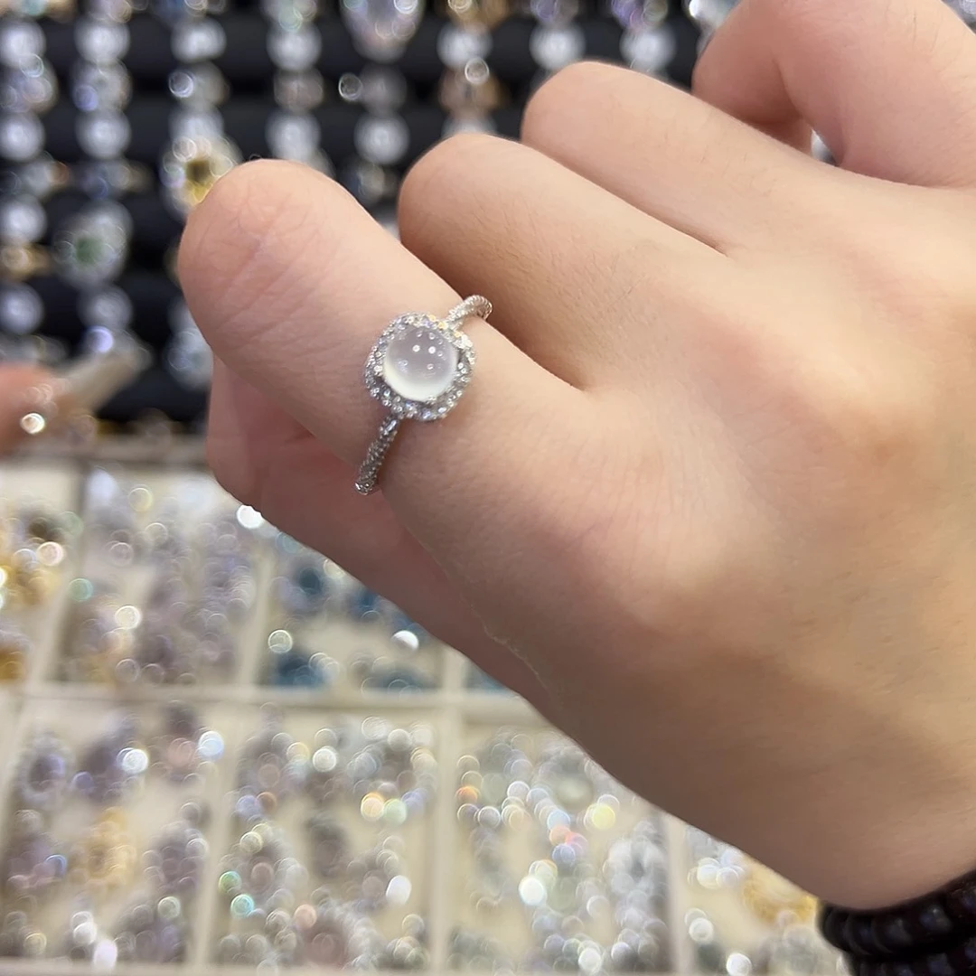 蛇纹石玉银S925镶嵌饰品复*甲