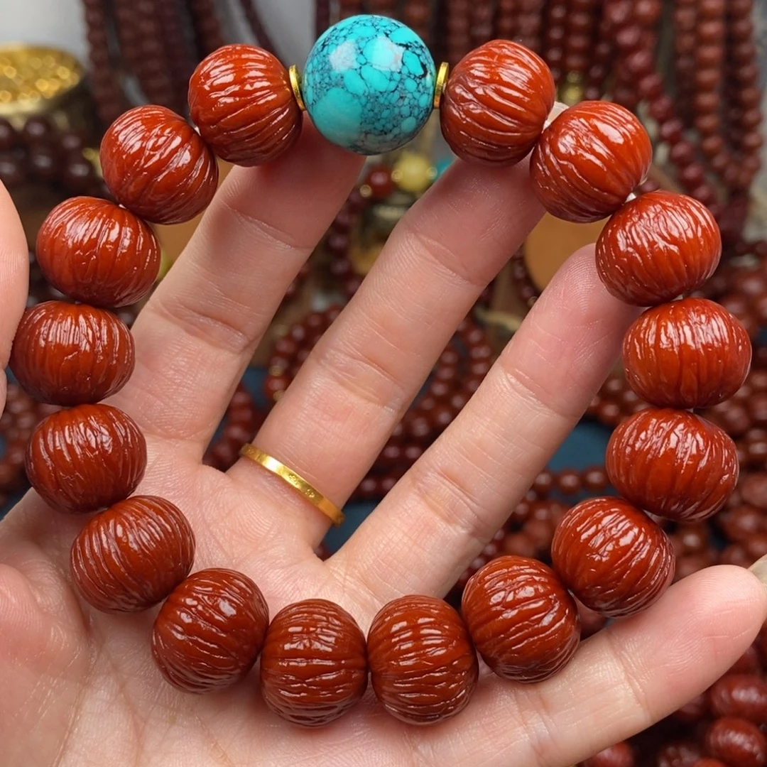 猴头核桃吊坠土豪16+绿