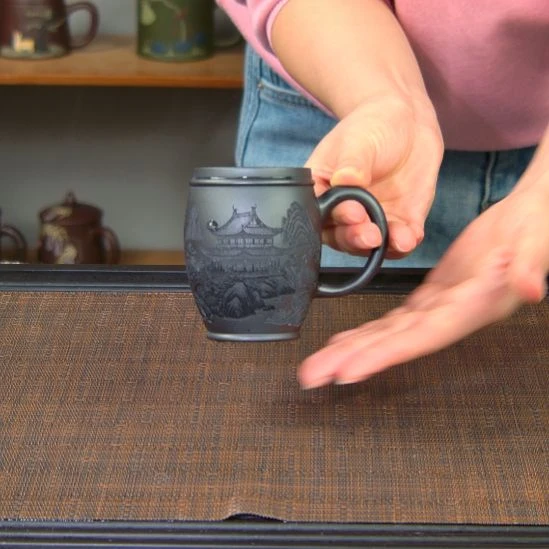 茶杯紫砂高货放漏
