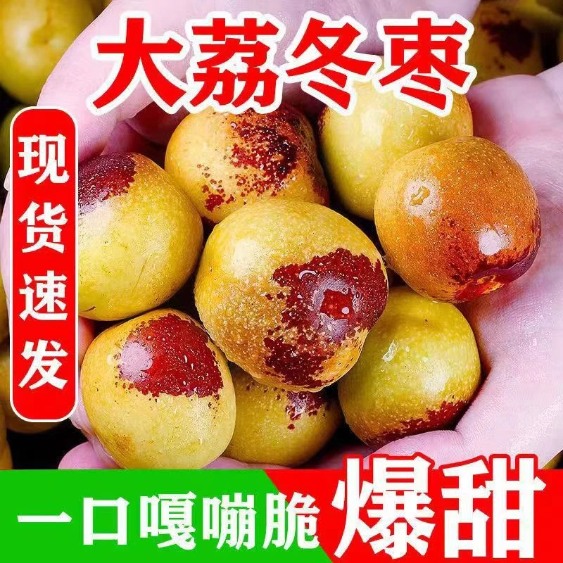 正宗陕西大荔冬枣现摘现发脆甜皮薄新鲜水果带箱5斤AA