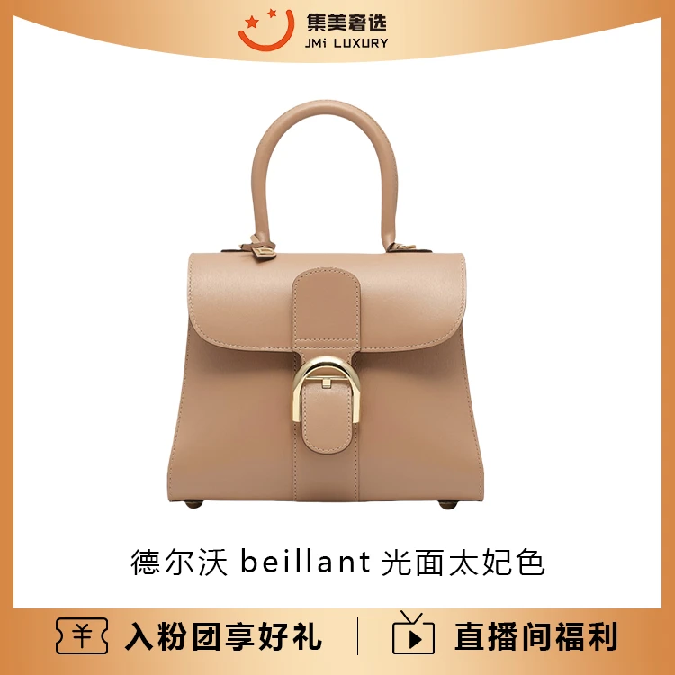 99新 Delvaux/德尔沃 beillant太妃色包可送人/后配原装链/AM0520