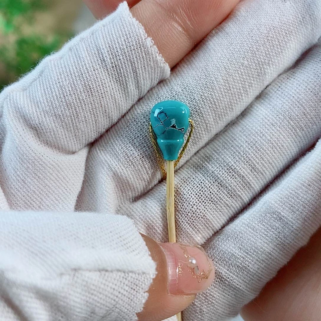 未镶嵌绿松石珠宝奇石瑞*