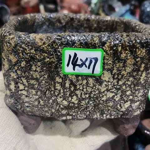 红陶粗陶花盆手工