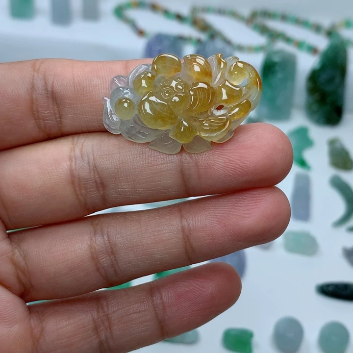 翡翠未镶嵌吊坠(不含链)