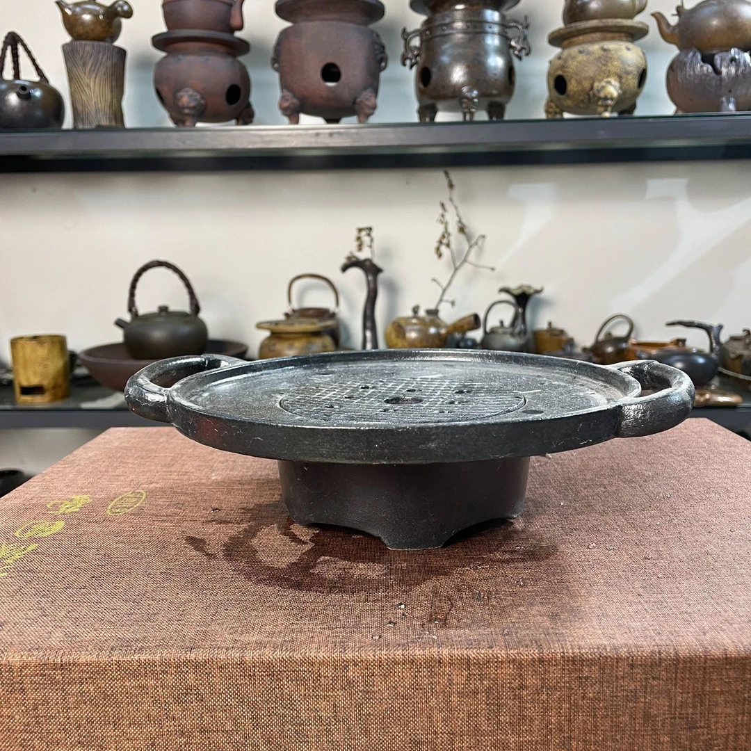 设计款粗陶复古风中号分离式茶盘