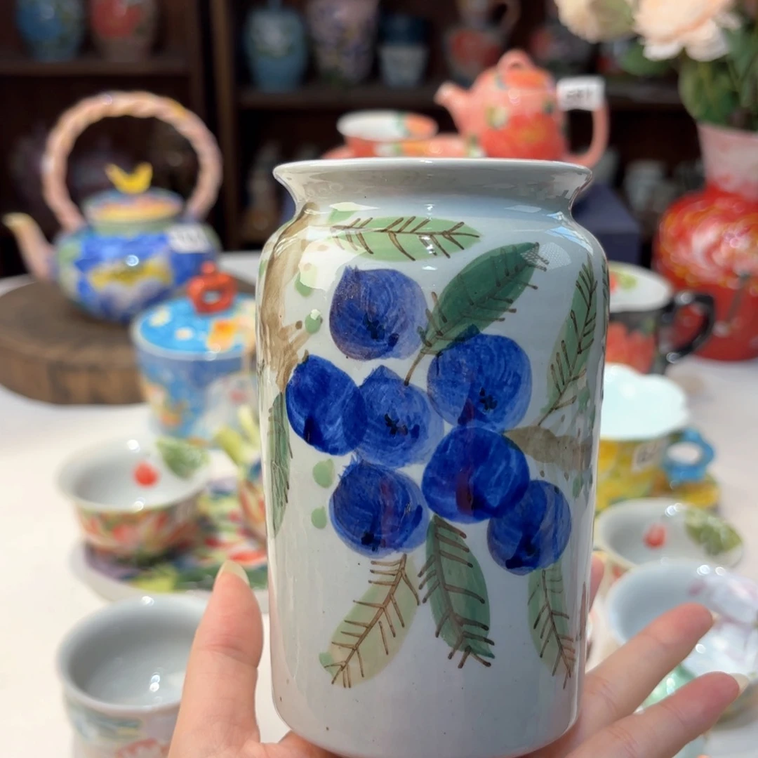 景德镇手绘高温釉下彩陶瓷茶具