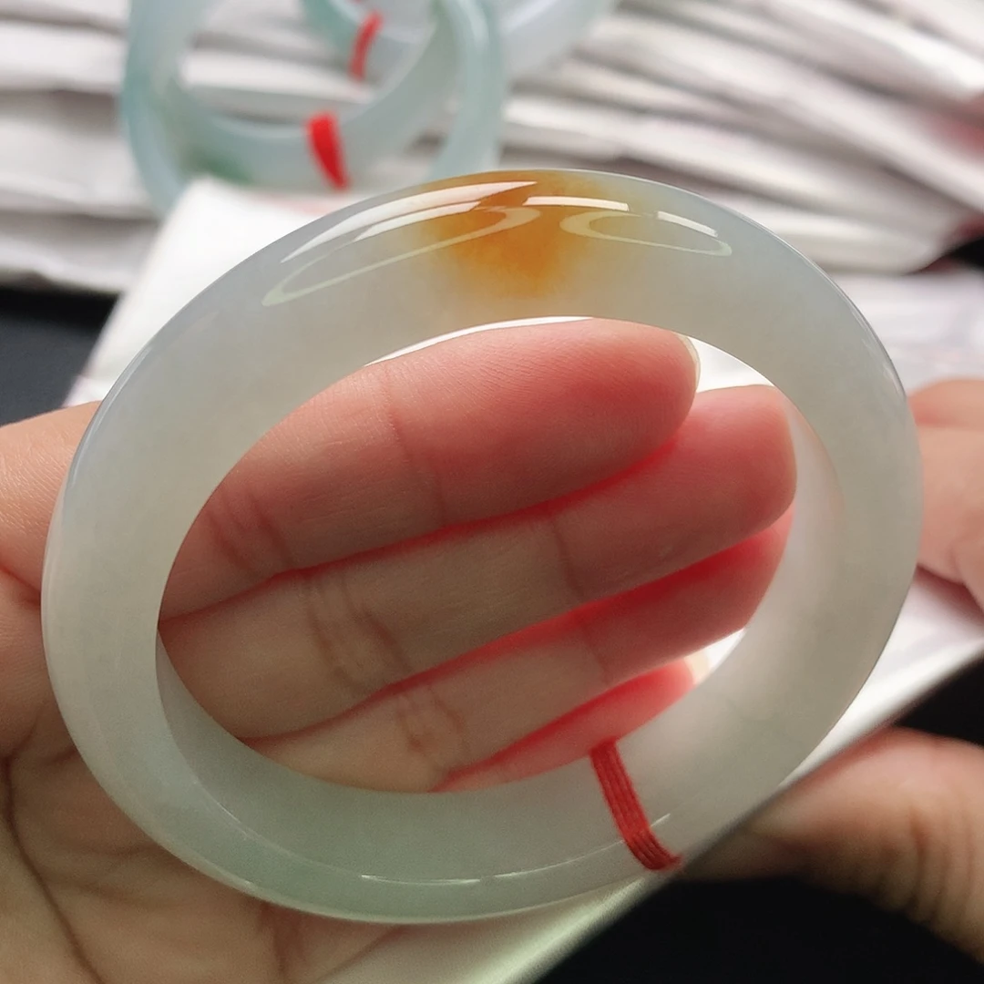 翡翠未镶嵌手镯缅甸56