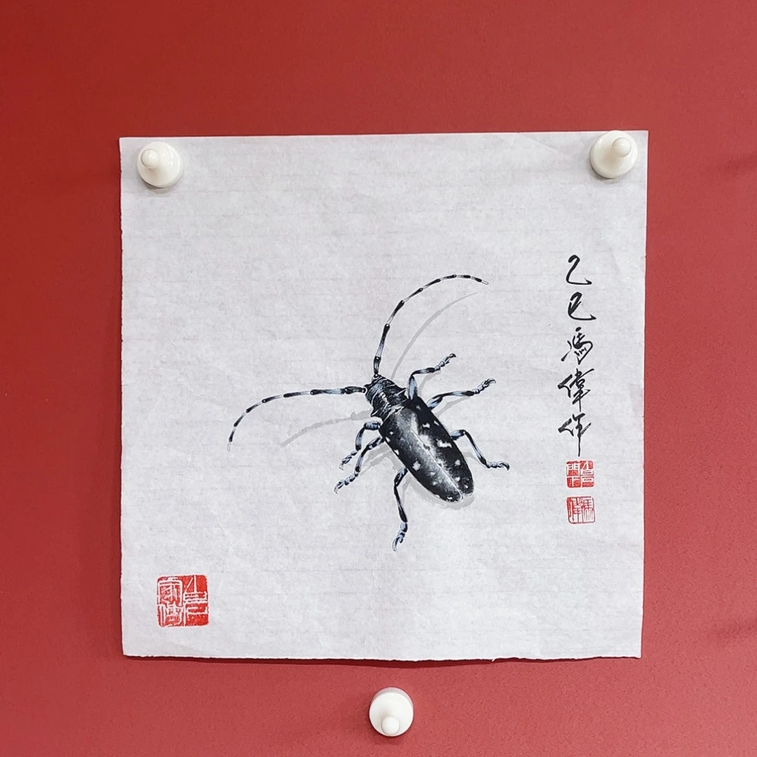国画冯伟老师手绘国画作品音浩