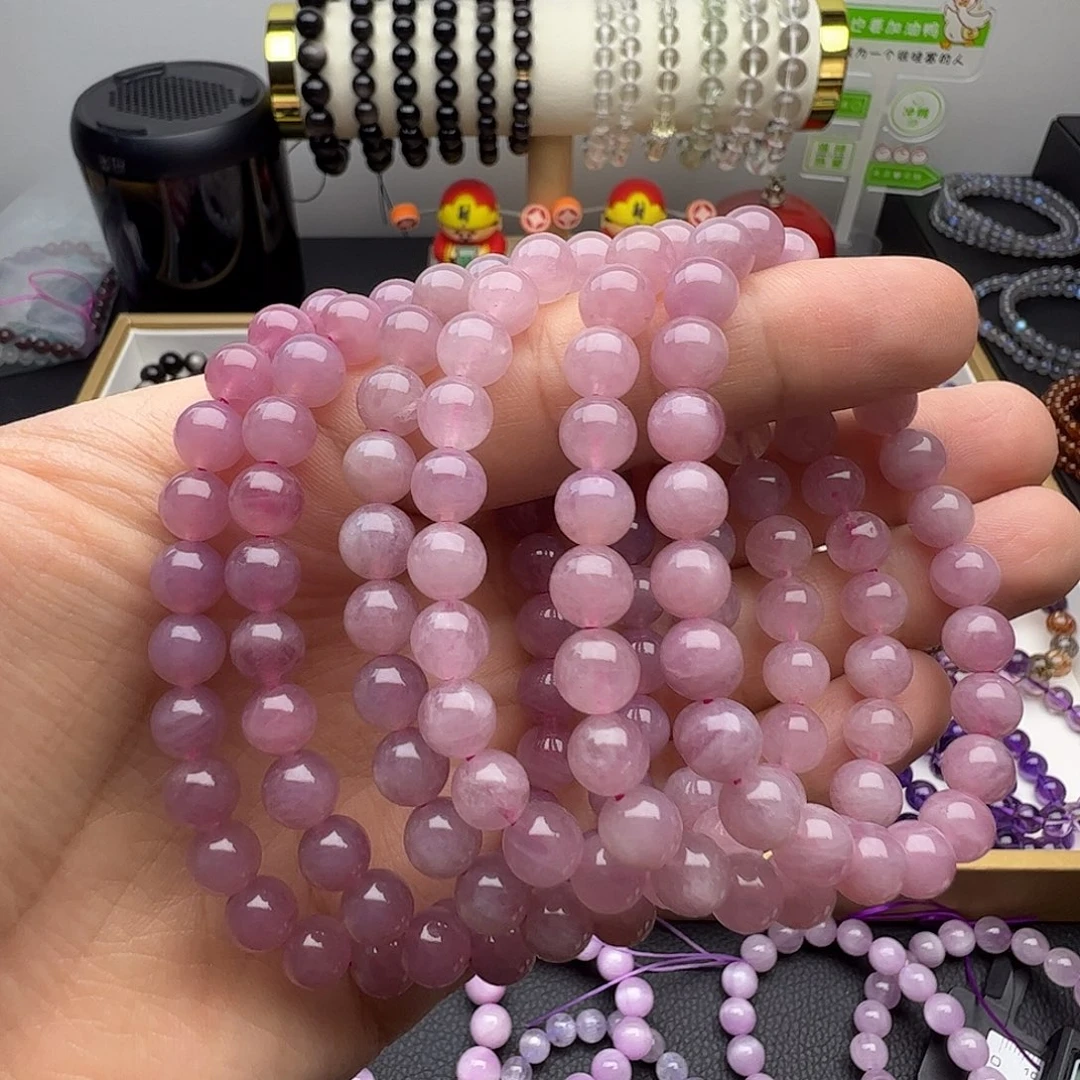 水晶手链未镶嵌紫马粉