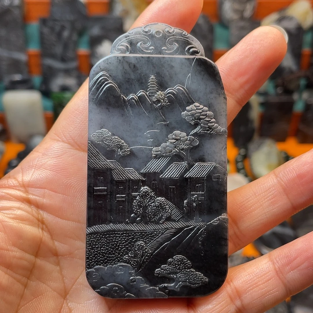 和田玉未镶嵌颈饰