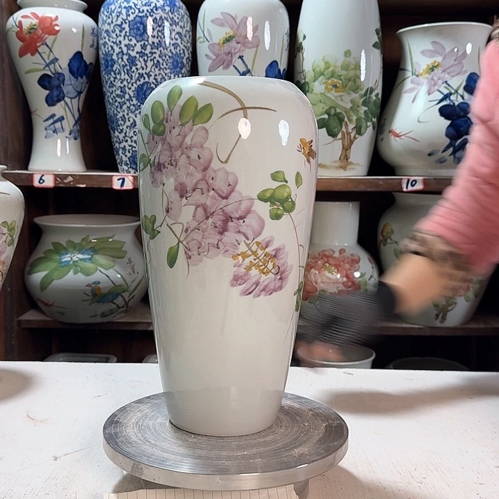 瓶大萝卜紫藤新款陶瓷