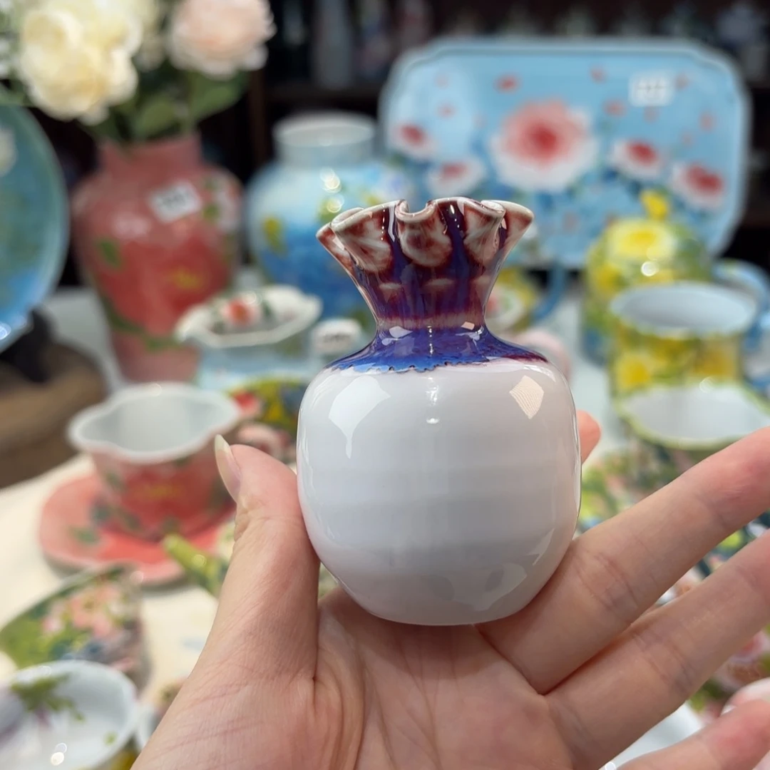 瓷片景德镇手绘高温釉下彩陶瓷茶具