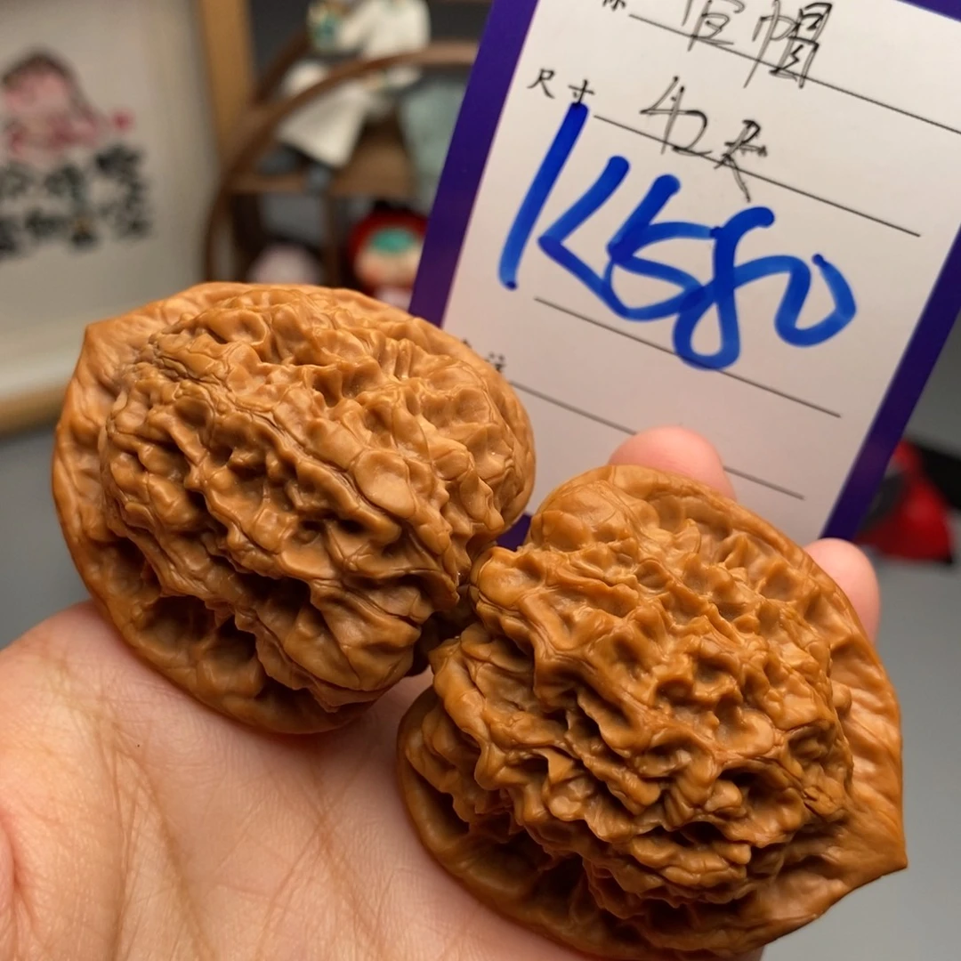 文玩核桃吊坠官帽42