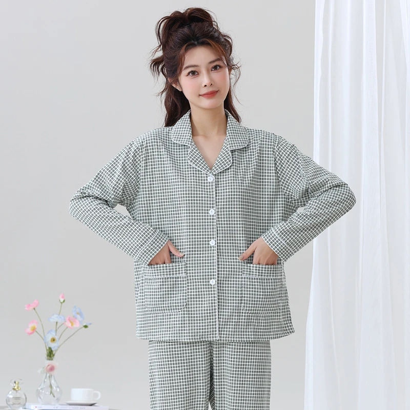 睡衣女春秋长袖新款2025年可爱卡通休闲可外穿网红爆款家居服套装