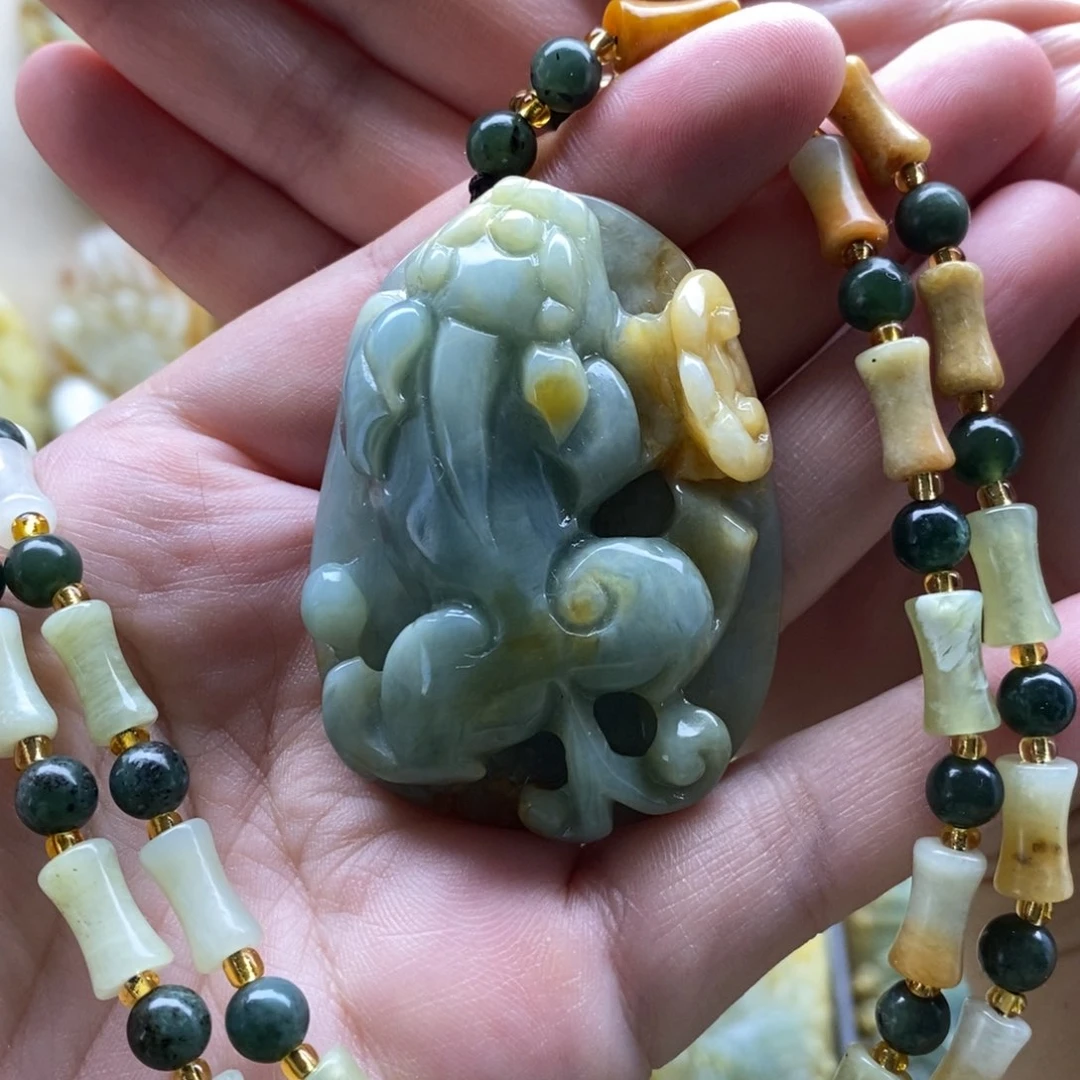 【闪购商品】岫玉颈饰未镶嵌貔貅