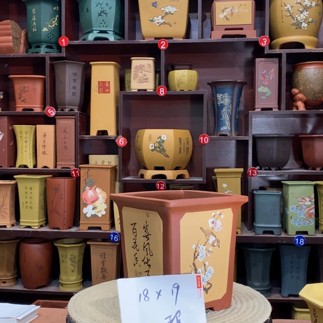 紫砂艺术紫砂花盆