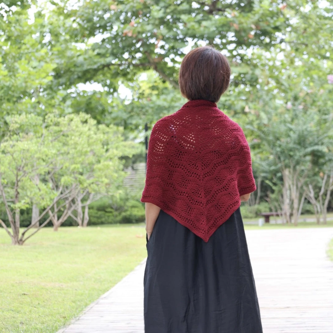 朱雀---凤尾花披肩教程