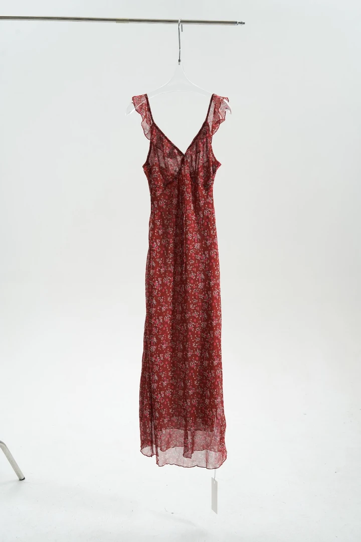 HTT小众设计感原创碎花百搭连衣裙5203233