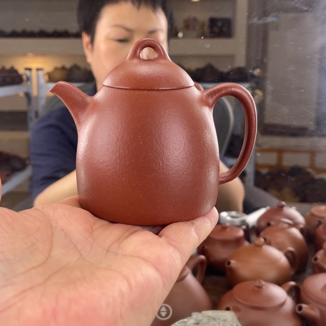 茶壶紫砂红降坡秦权170cc