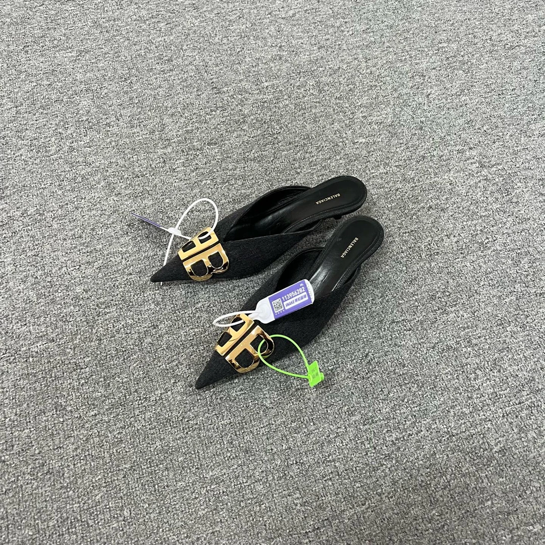 99新 AMIPARIS 巴黎世家 尖头半拖36.5码