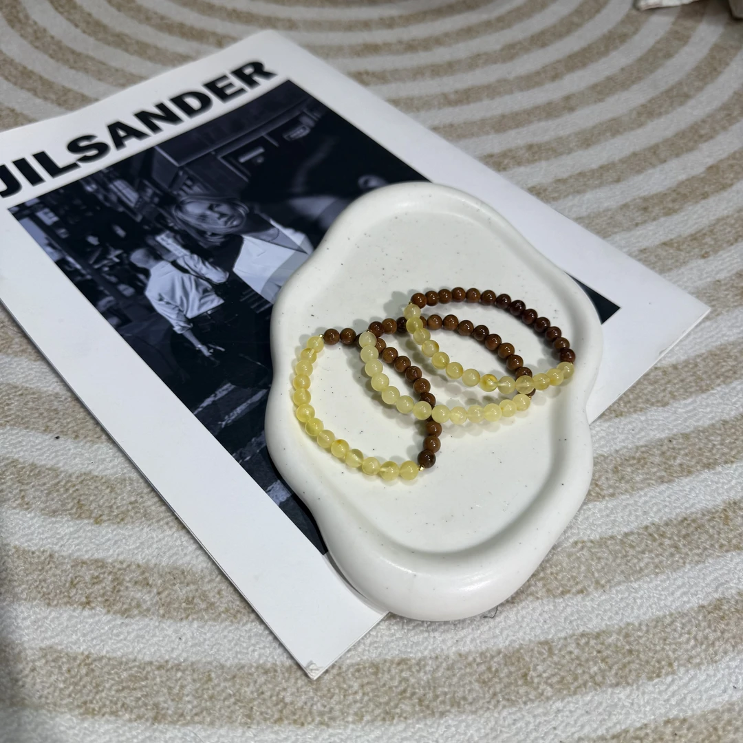 【A265】琥珀蜜蜡库克手串弹力单圈（多样性发一）