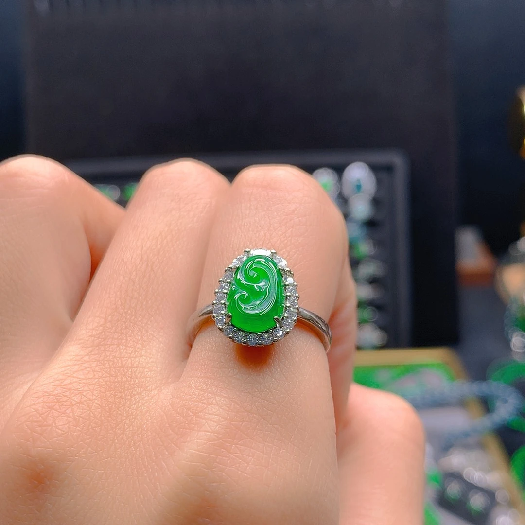 未镶嵌戒指翡翠天然翡翠