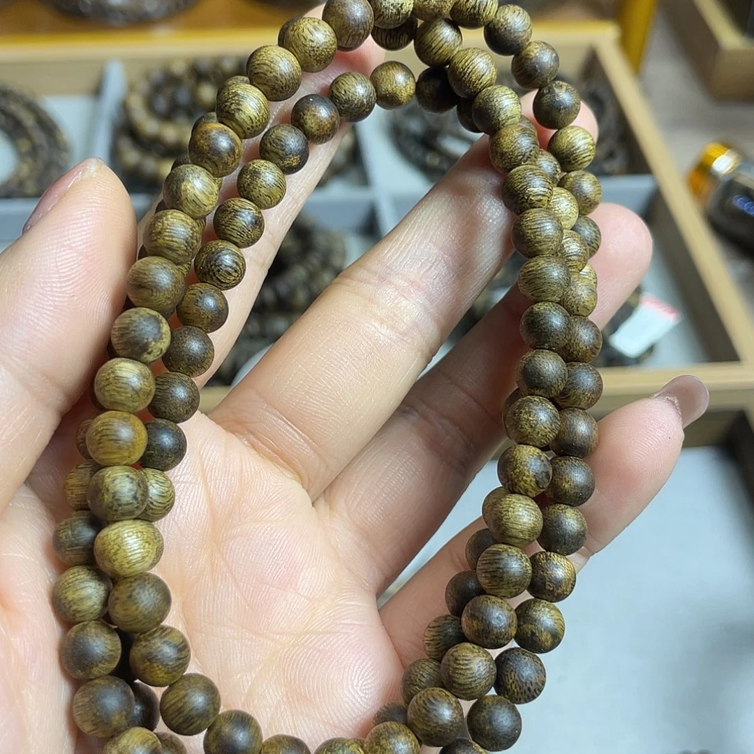 沉香碎屑沉香棋楠沉香老料多圈6mm花香蜜香