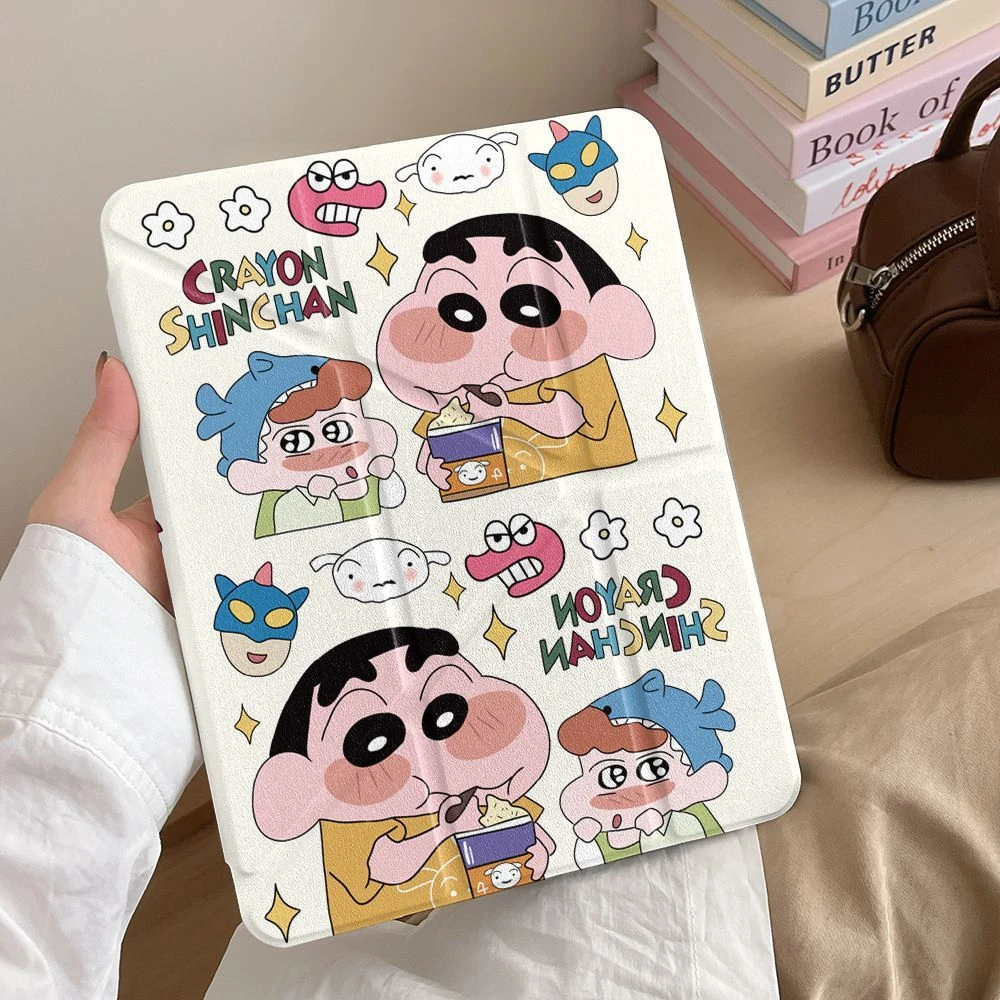 妙品吃货小新适用苹果iPadA16 2025平板保护套iPad11笔槽iPad10壳
