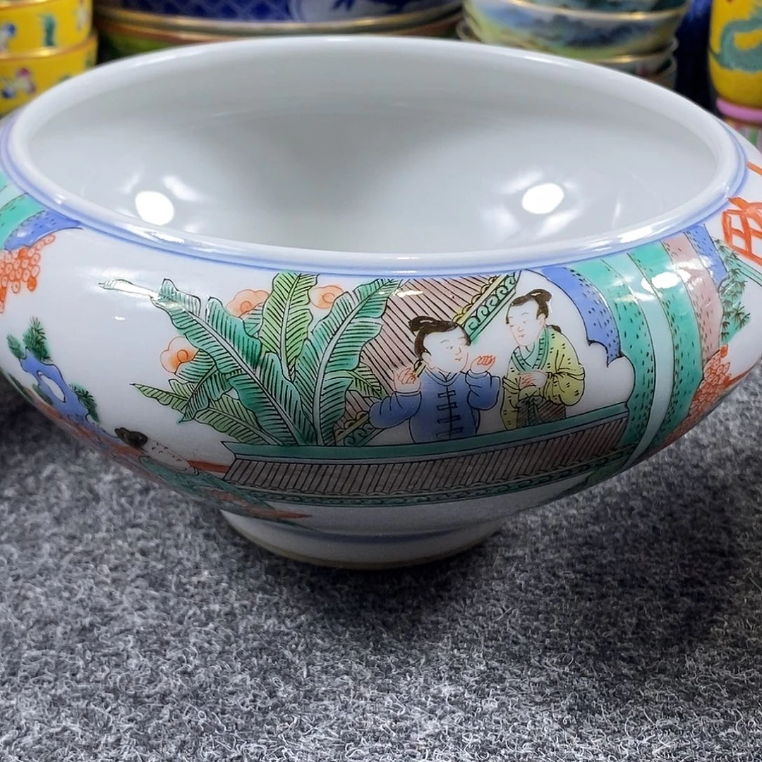 手工手绘陶瓷摆件工艺品如**祥