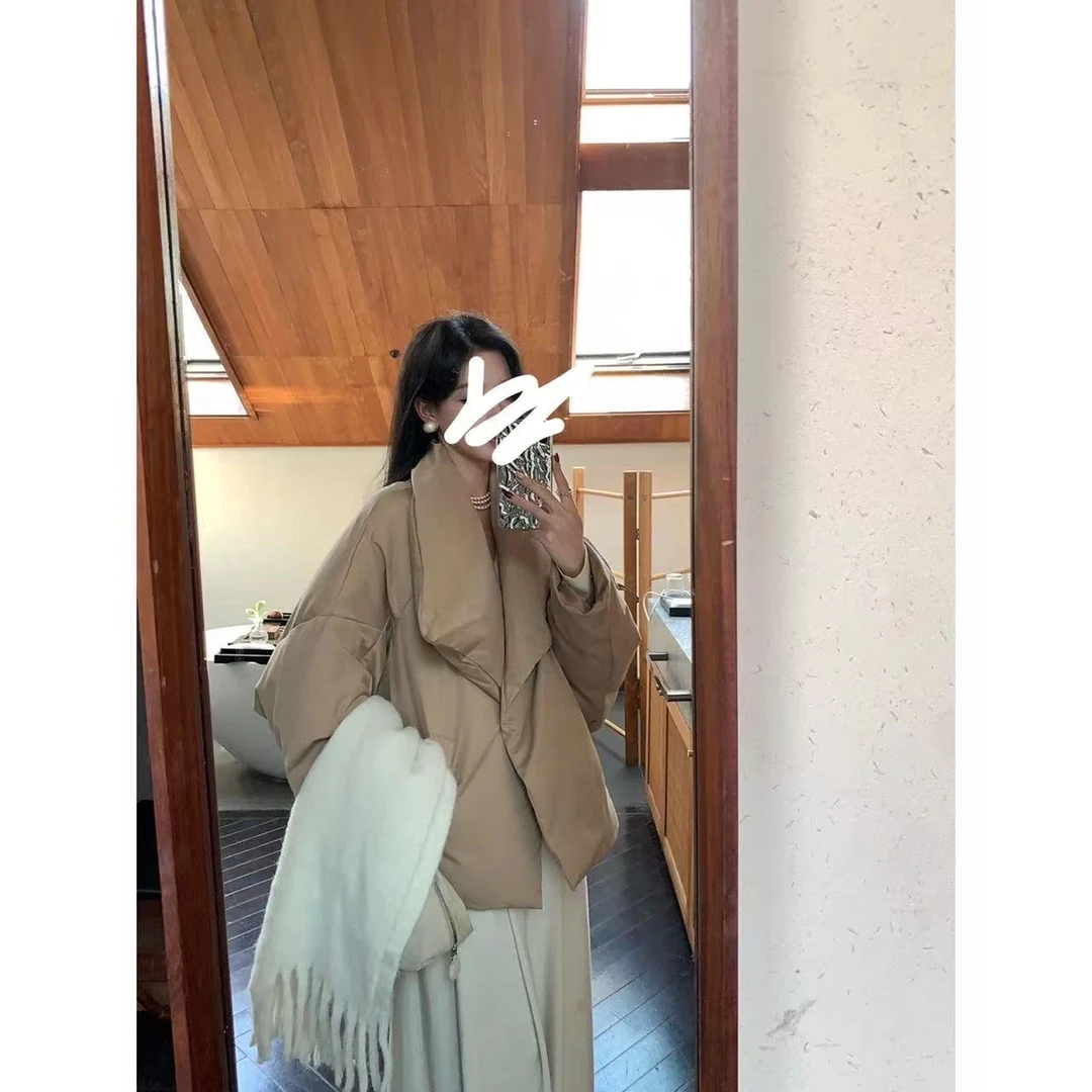 【大脸】韩系独特翻领面包2025流行棉服外套459617