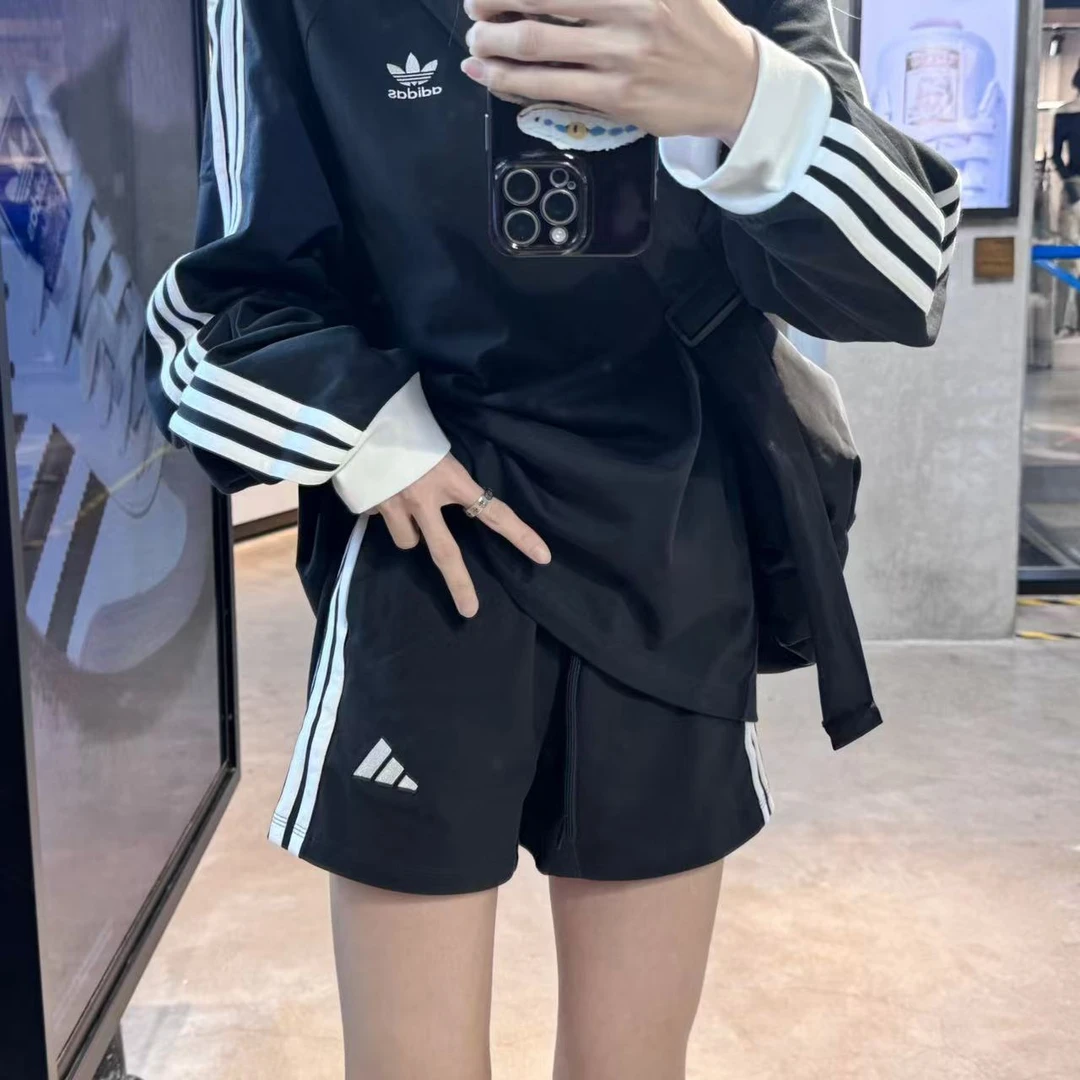 adidas阿迪达斯ESSENTIALS 3-STRIPESCOTTON运动休闲短裤JY8574