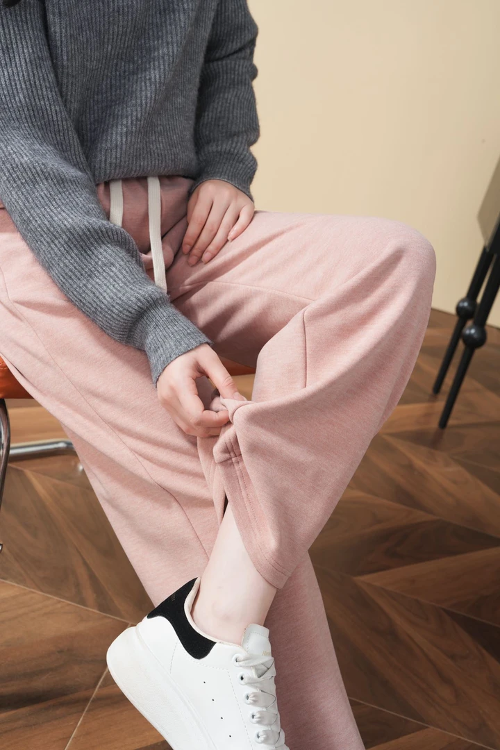 米蓝家名殿！巨好穿～炫彩椰绒阔腿拖地裤裤2368 尺码拍大