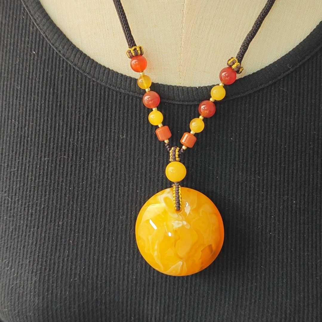 蜜蜡吊坠(赠链)未镶嵌