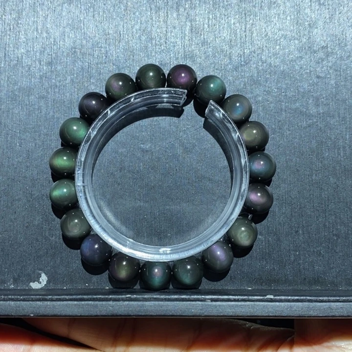 黑曜岩手链未镶嵌艾**开