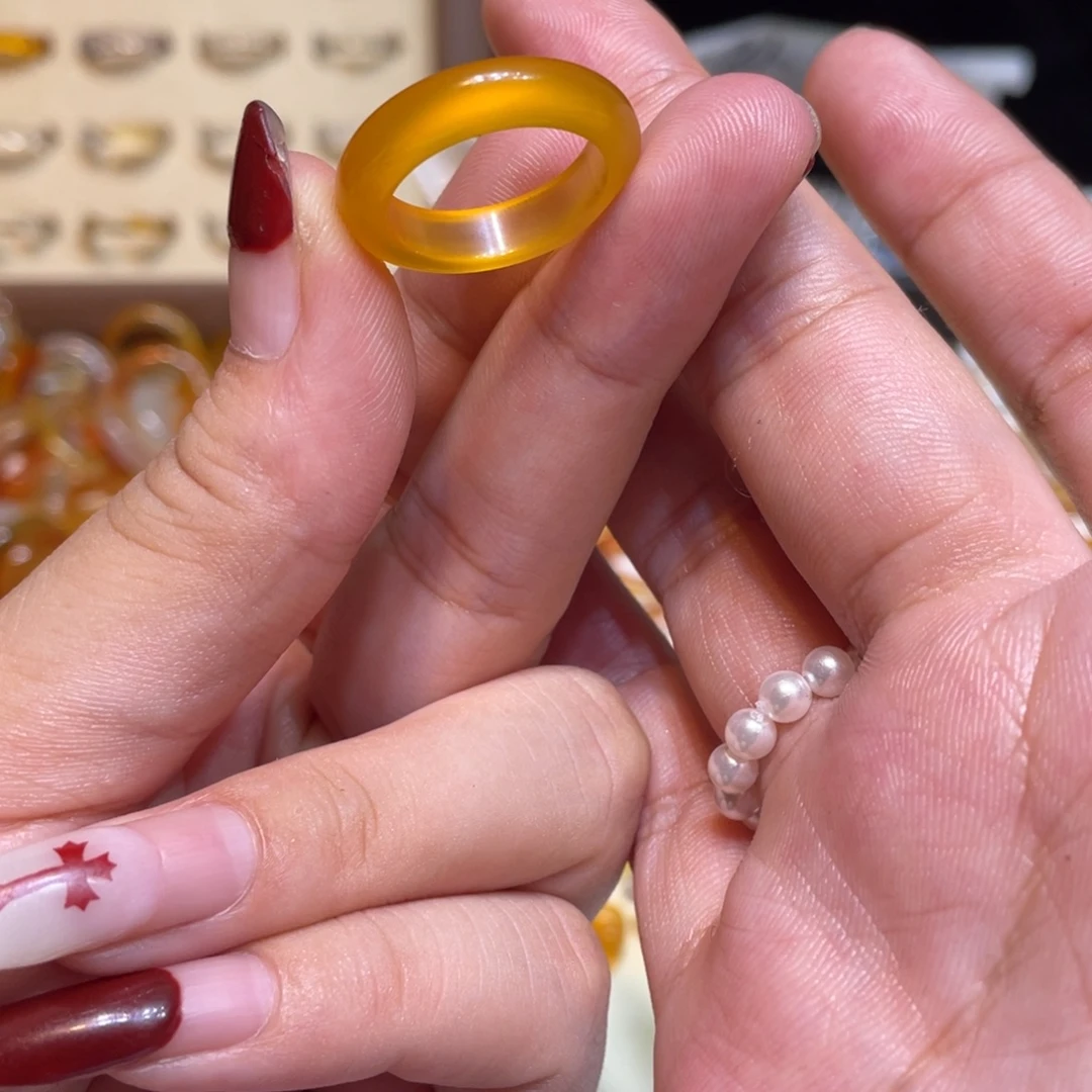 玛瑙/玉髓未镶嵌戒指251号港13 默认瑕疵