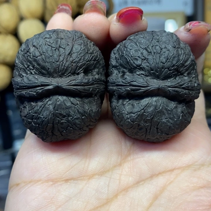 吊坠文玩核桃59寿星头元宝地闷