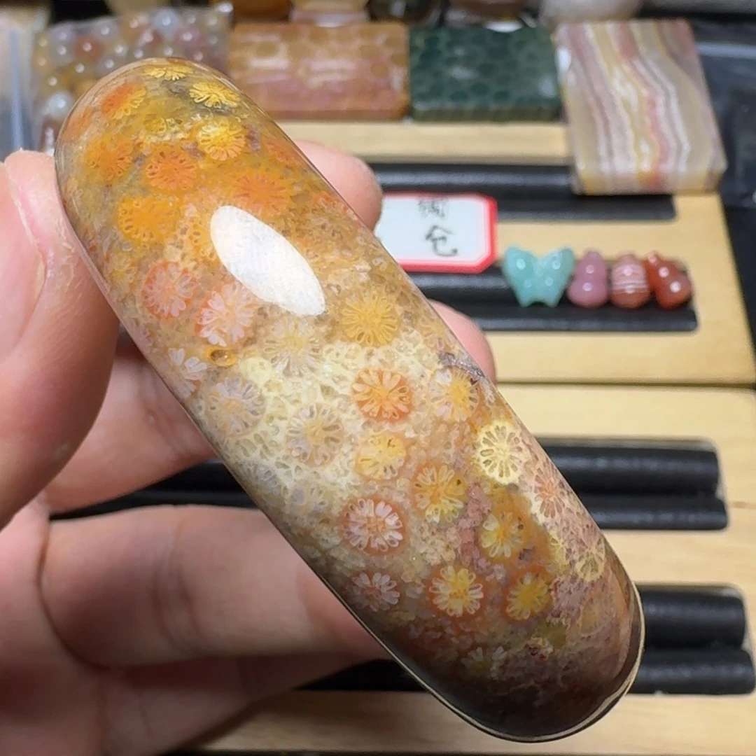 硅化玉纯天然色有机玉石未镶嵌51.5圈口