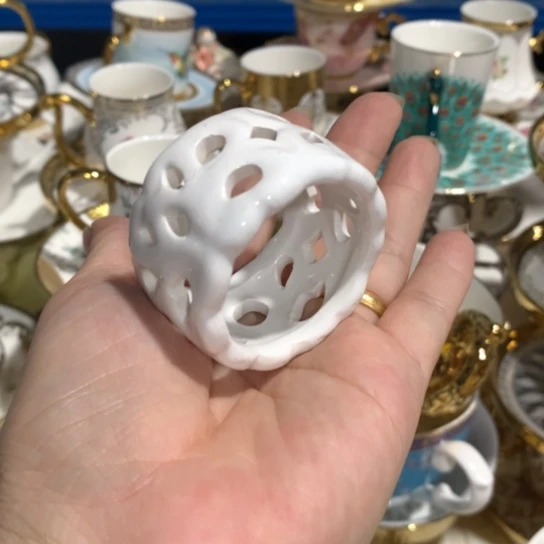 微瑕陶瓷处理介意请慎拍餐巾扣