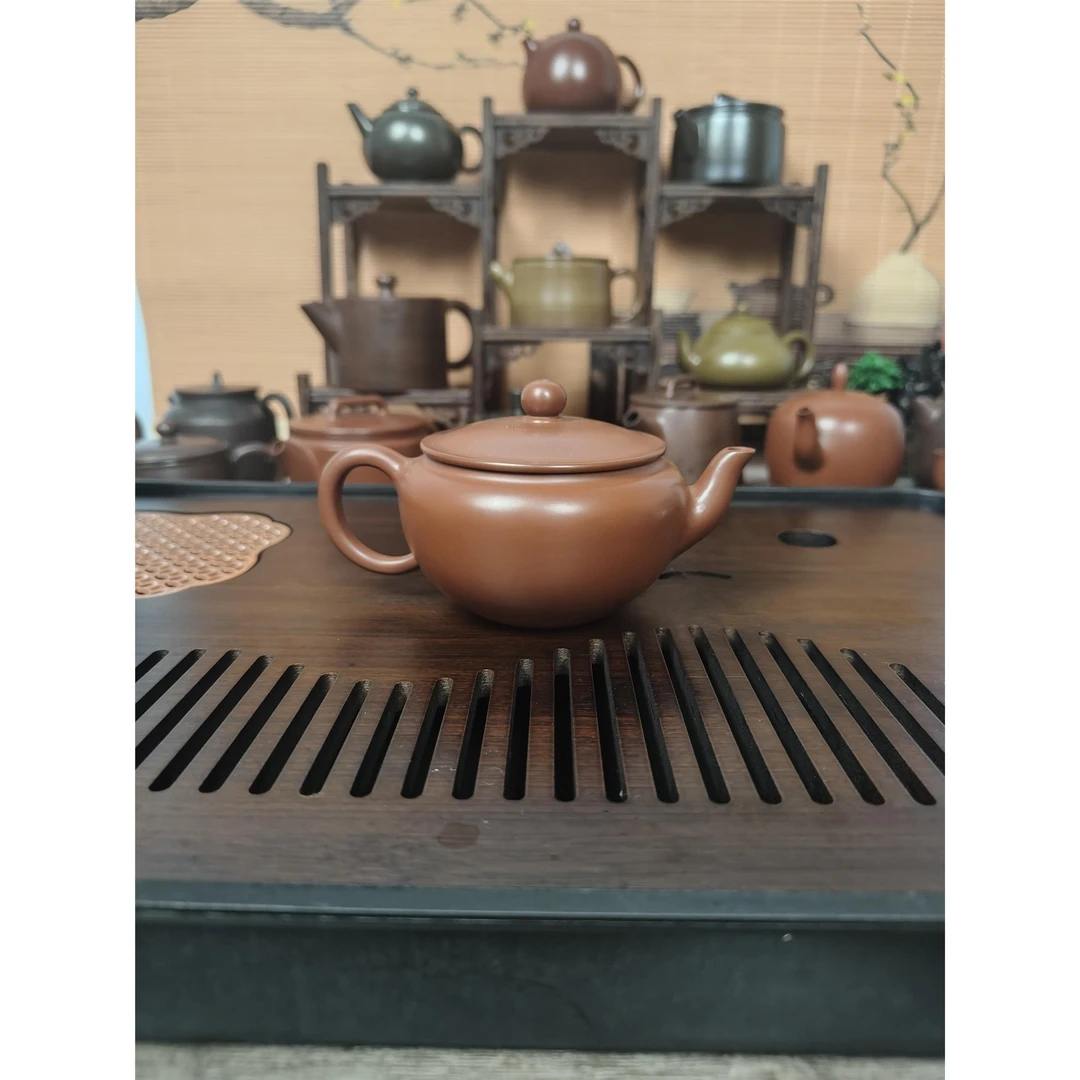 碗灯 钦州纯手工原矿坭兴陶泡茶壶120cc专用六堡茶具非紫砂壶