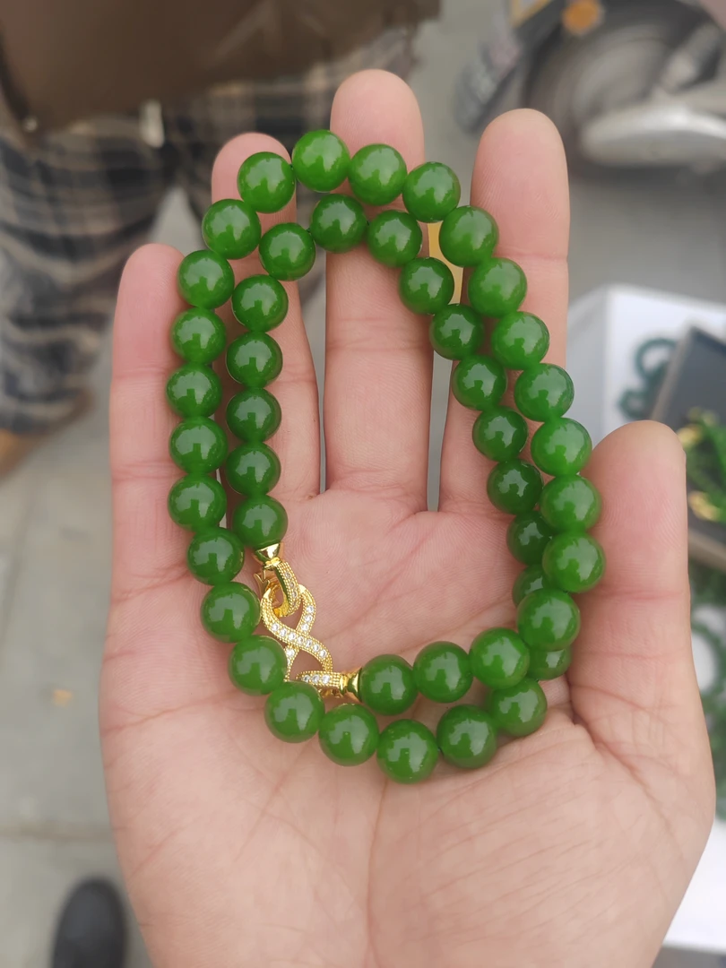 优品珠宝辣菠菜绿妈妈女神链卡10mm