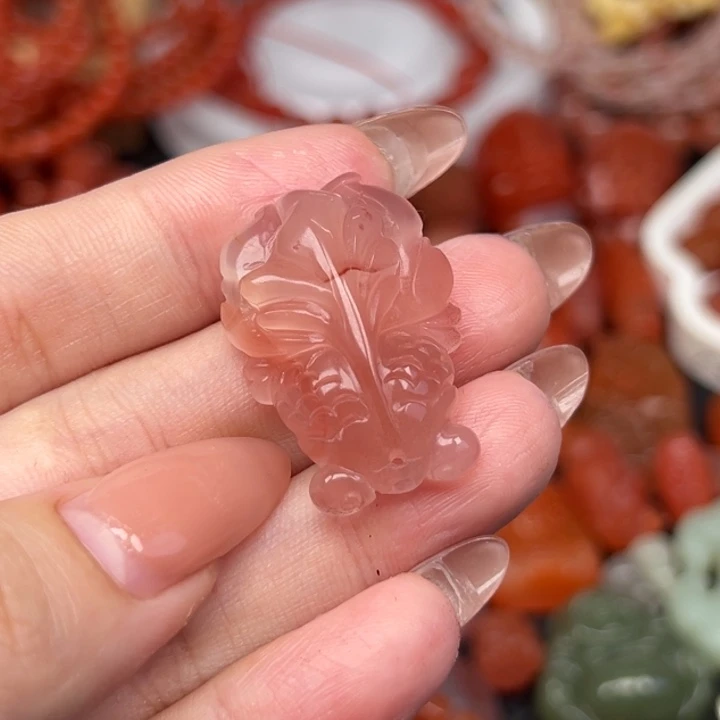南红玛瑙未镶嵌吊坠(不含链)
