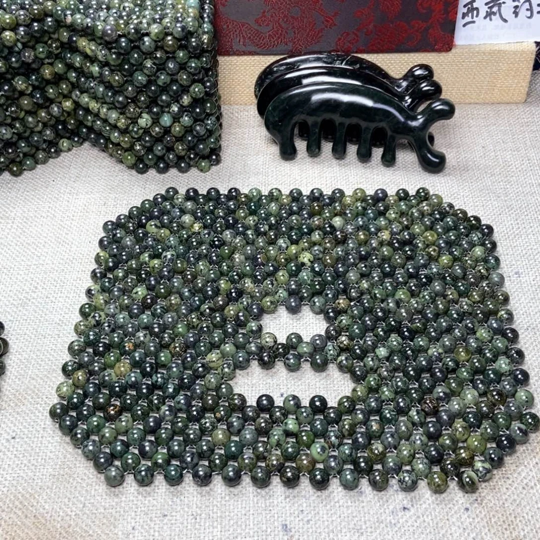 蛇纹石玉未镶嵌面罩