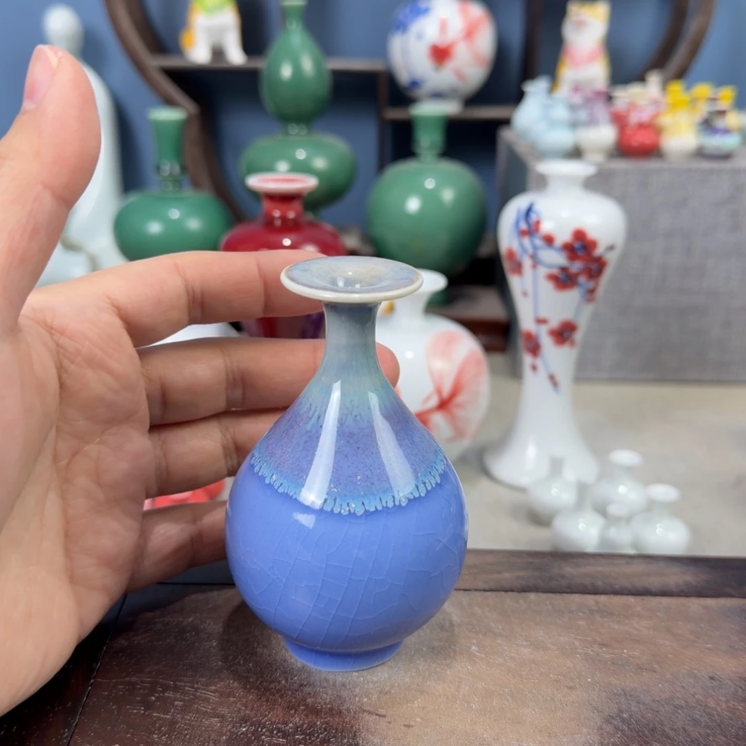 陶瓷手工小花器摆件