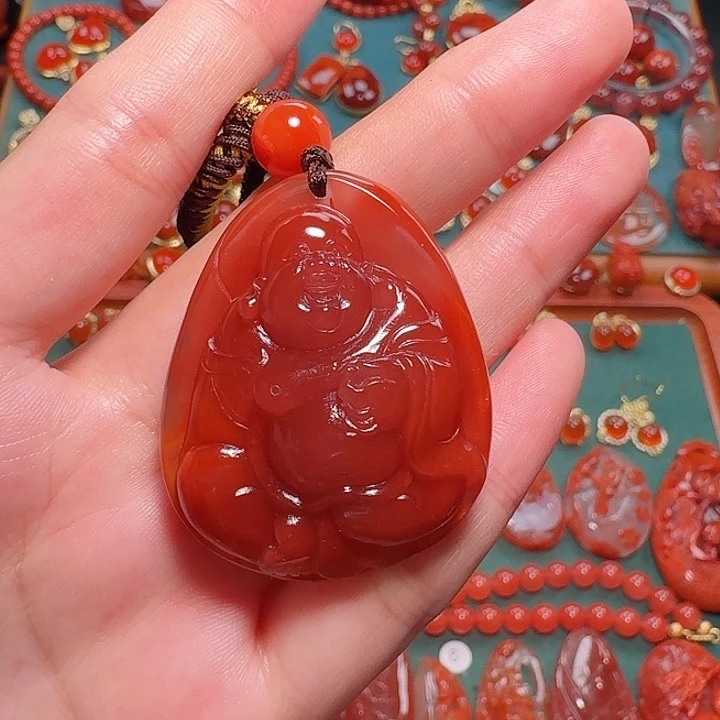 南红玛瑙未镶嵌吊坠