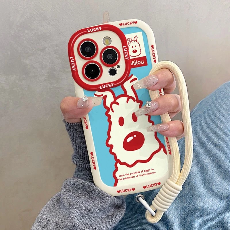 小狗适用苹果iphone小米15/14/13promax防摔vivo华为oppo手机壳女