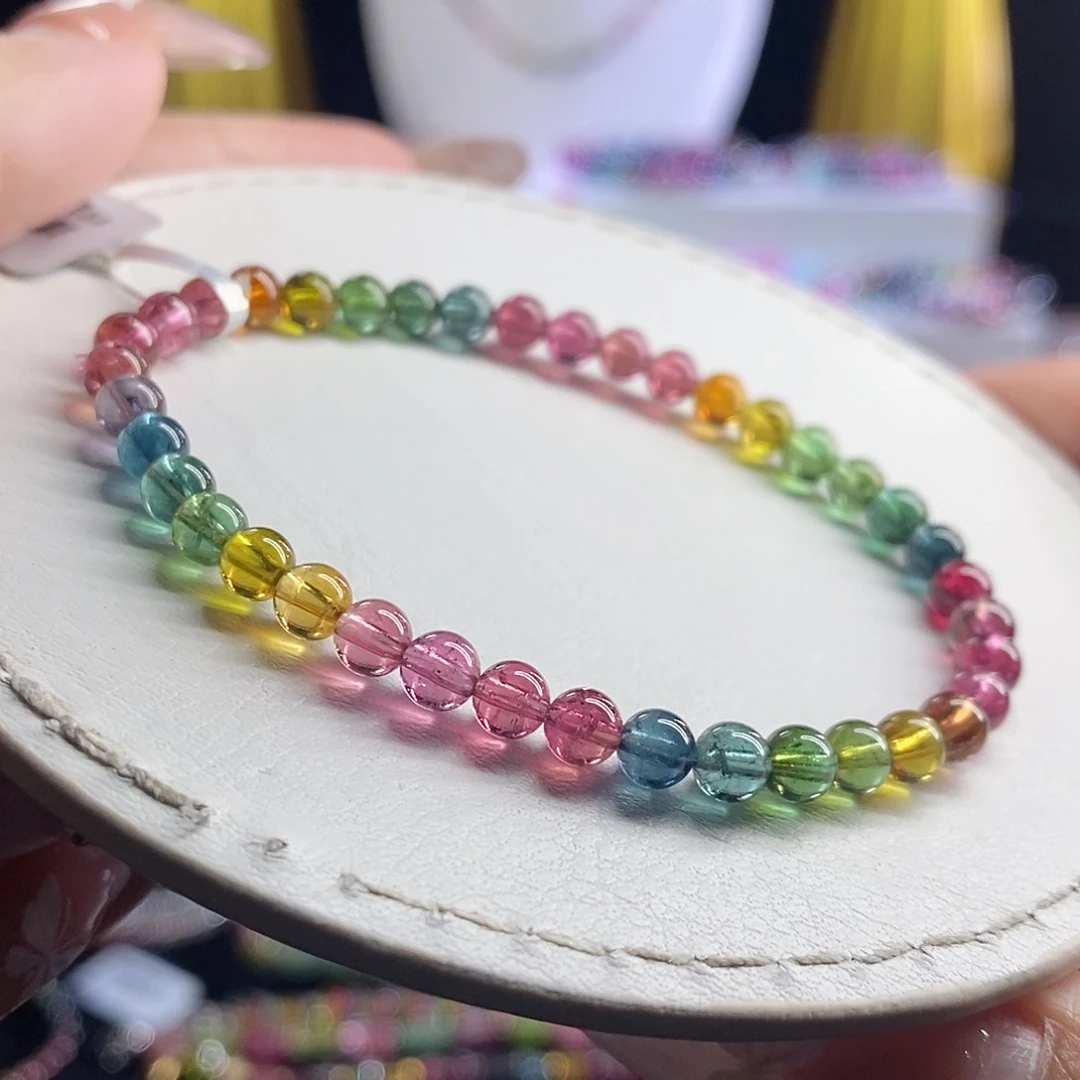 未镶嵌手链碧玺色标