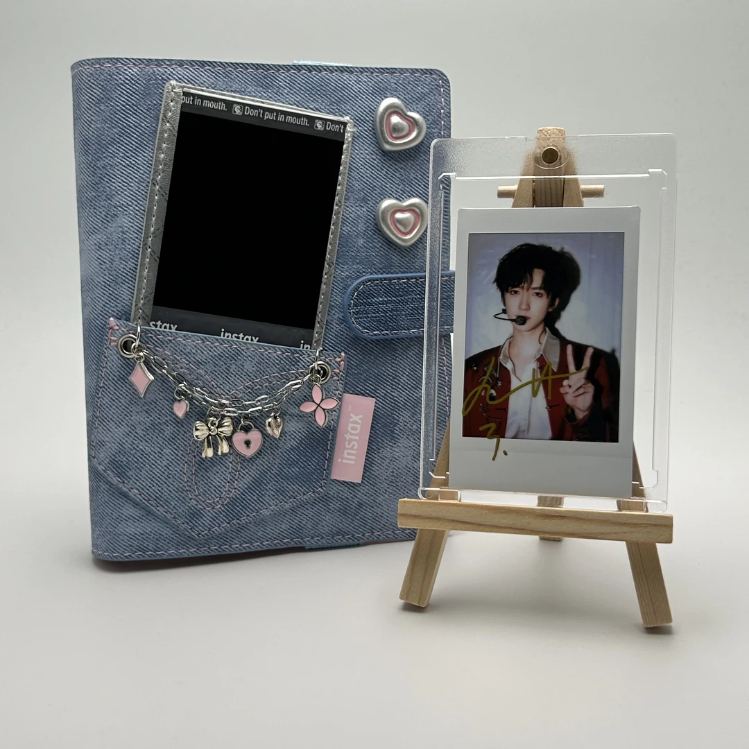 H960【贺峻霖】签名正品拍立得照片 白边