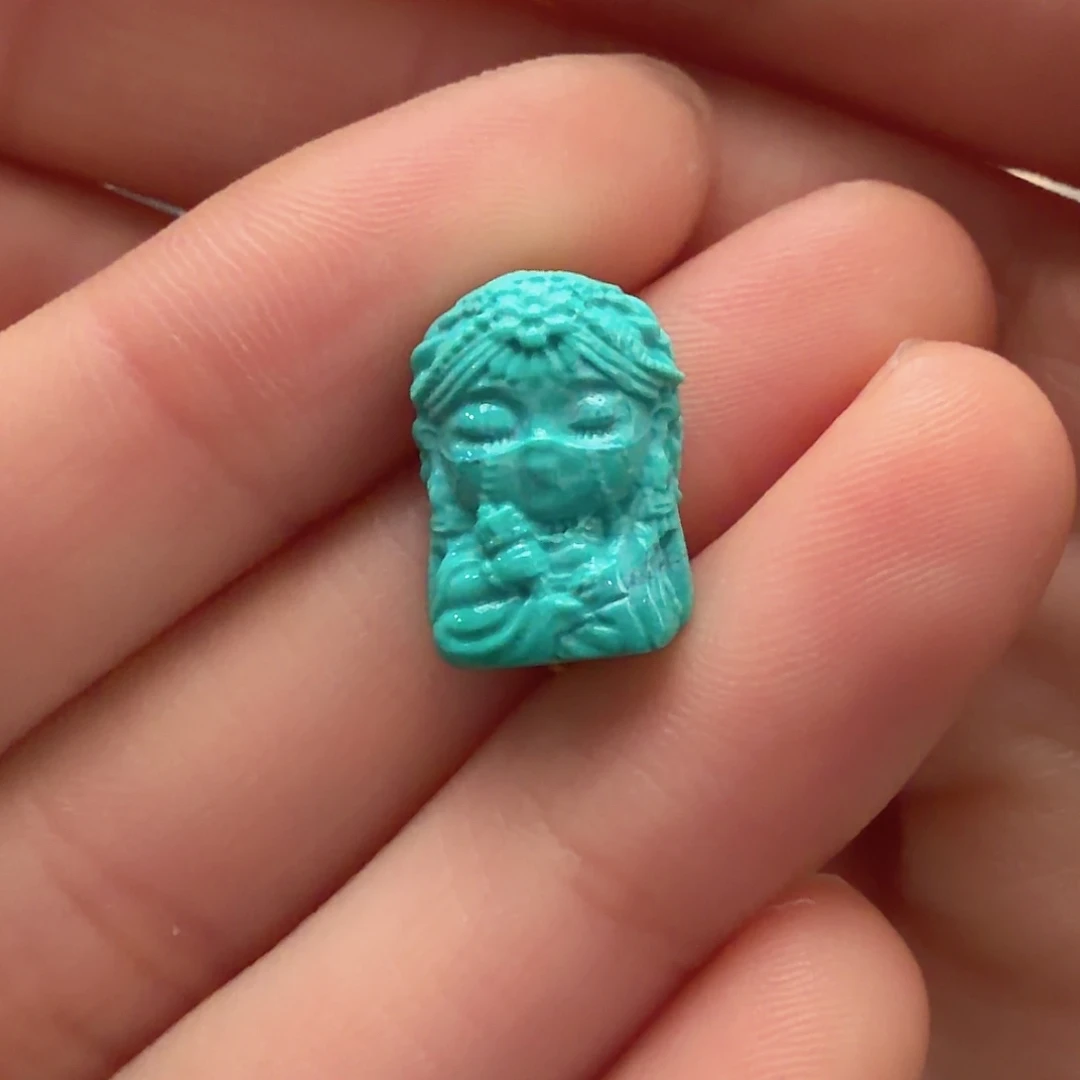 绿松石未镶嵌颈饰