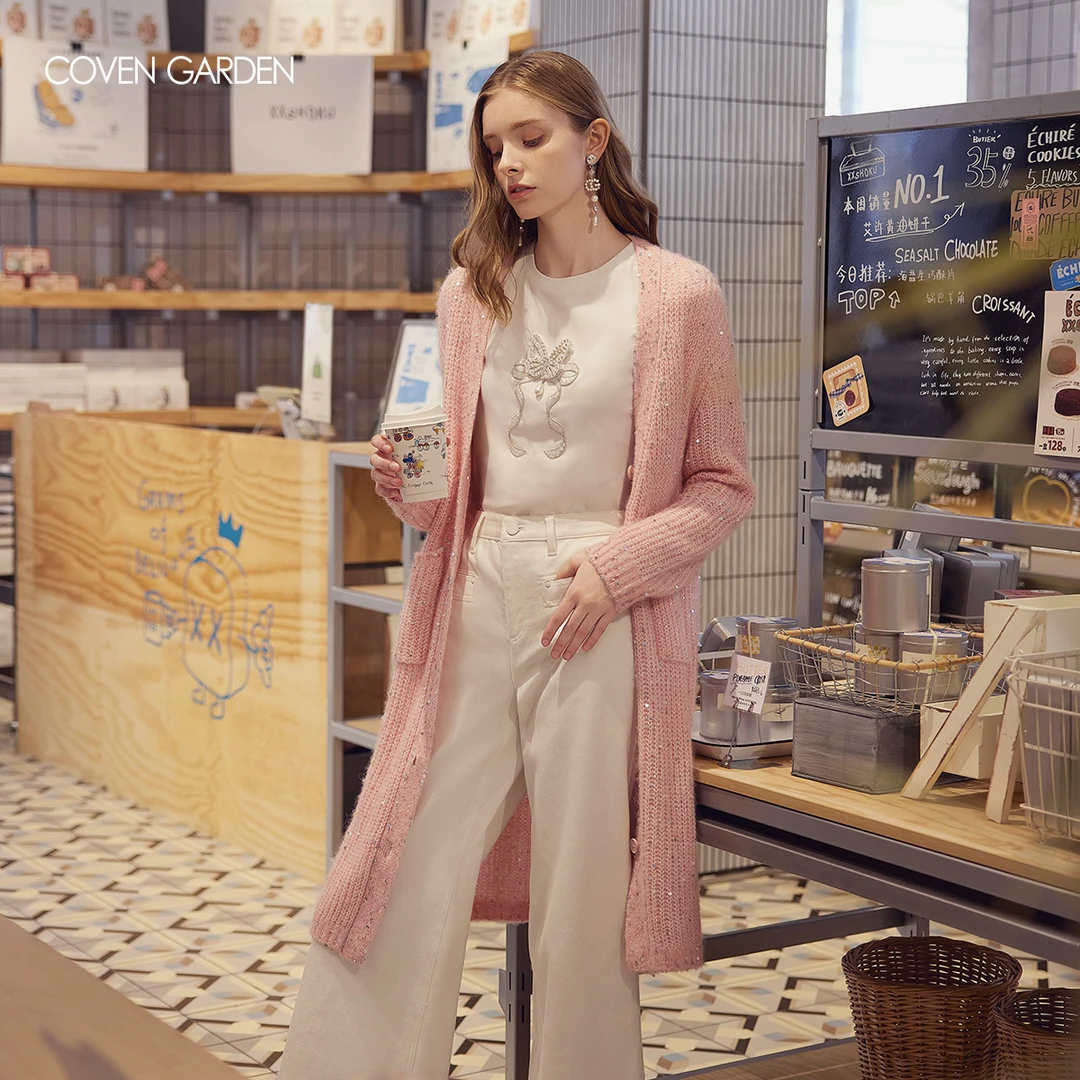 【哥文花园】长款针织开衫CSA1031300